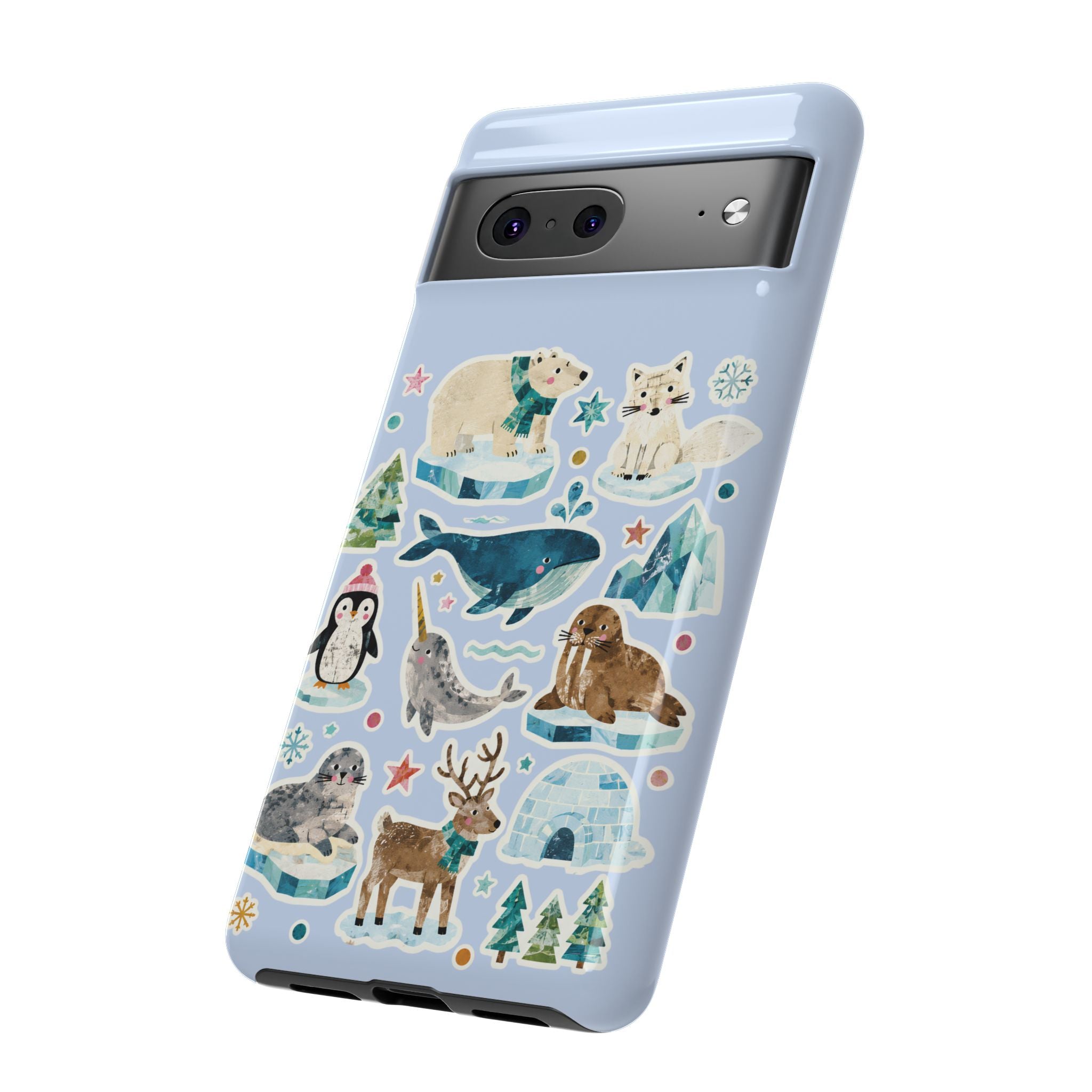 Cute Arctic Animals Tough Google Pixel Phone Case