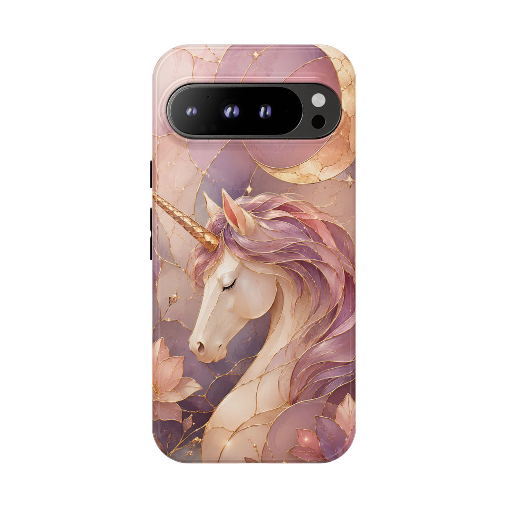 Unicorn Google Pixel Phone Case | Stained Glass Phone Case