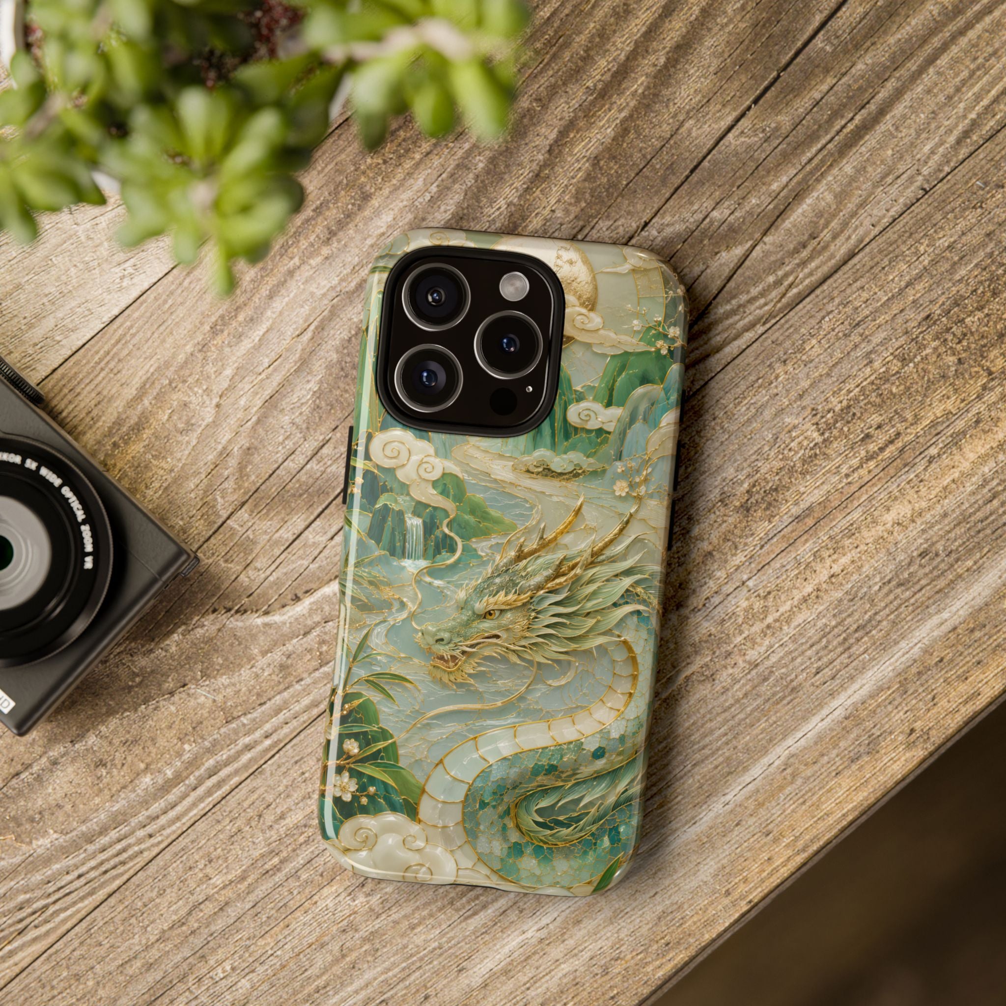 Chinese Dragon iPhone Case | Jade Dragon Art Cover