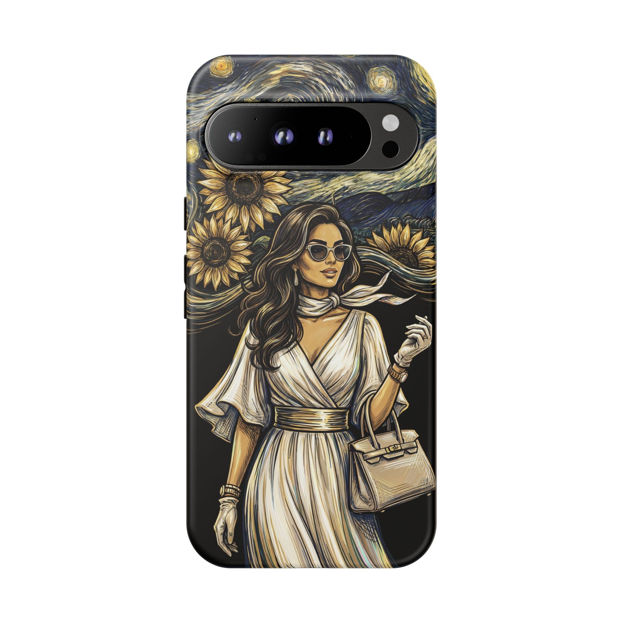 Van Gogh Night Sunflowers Google Pixel Phone Case | Chic Woman Art