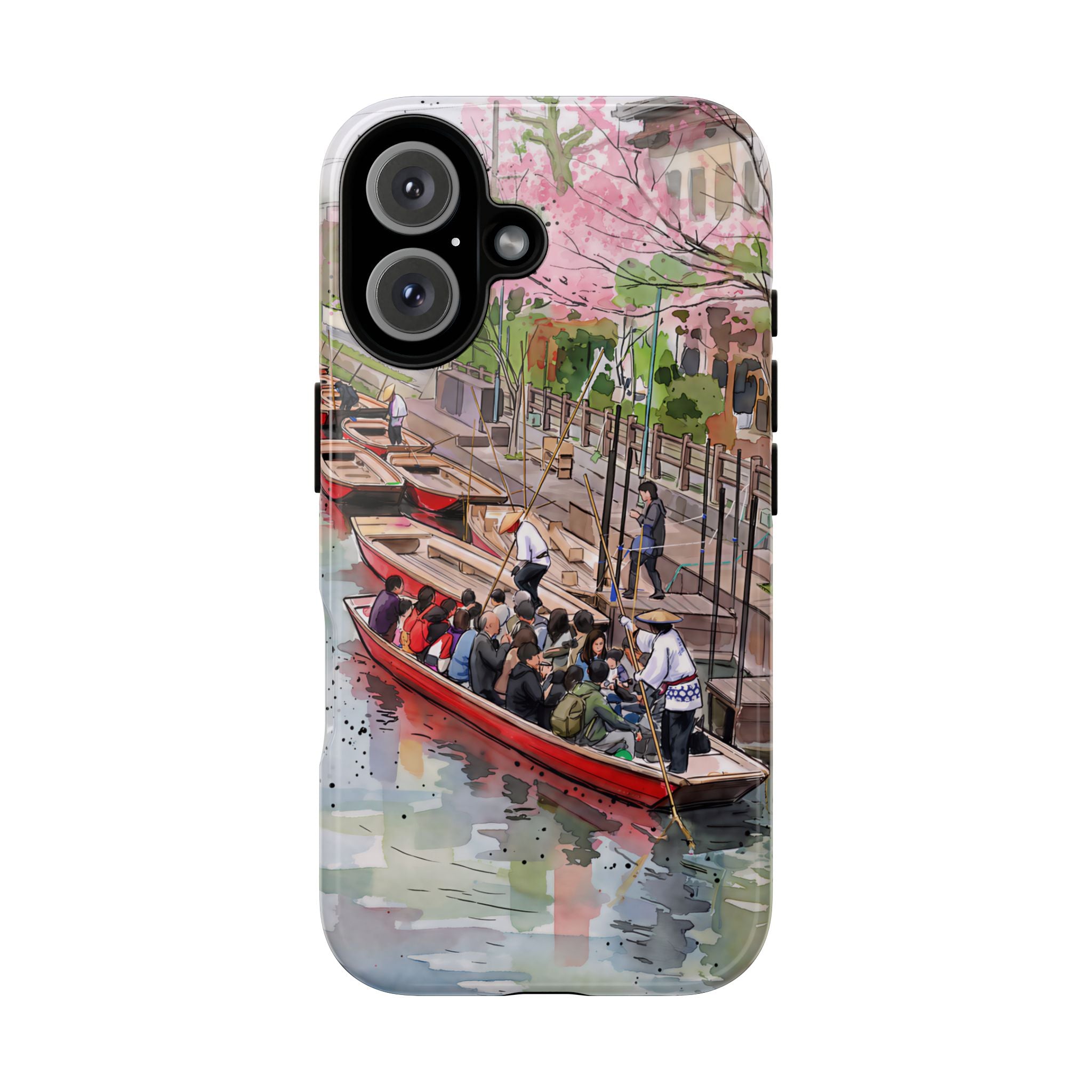 Japan Canal Boat Serenity | Art iPhone Case