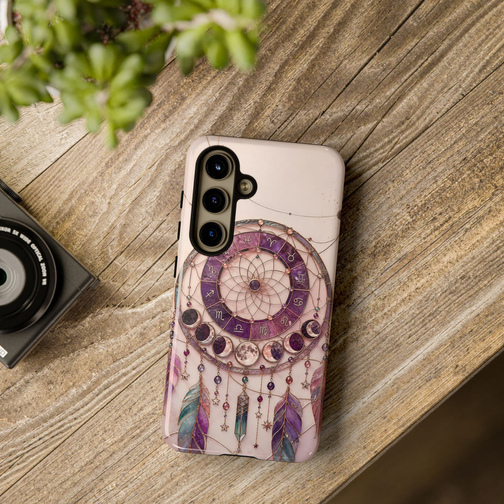 Dreamcatcher Samsung Galaxy Phone Case | Boho Moon Phase Phone Case
