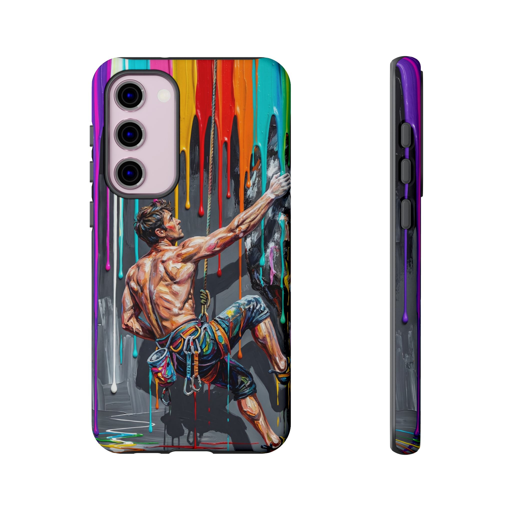 Colourful Rock Climber Art Protective Samsung Galaxy Phone Case