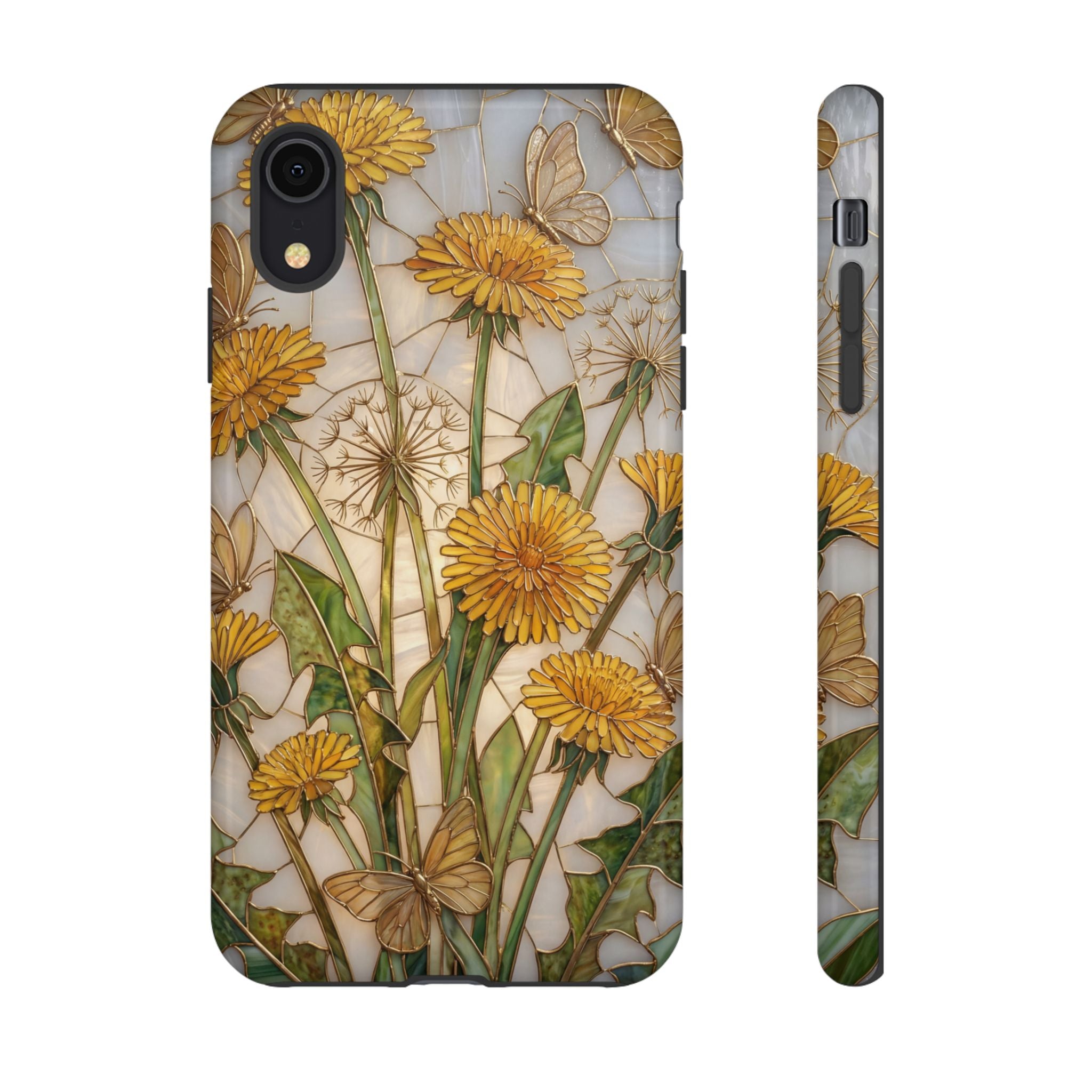 Dandelion Bouquet Tough iPhone Case — Floral Botanical Protective Cover