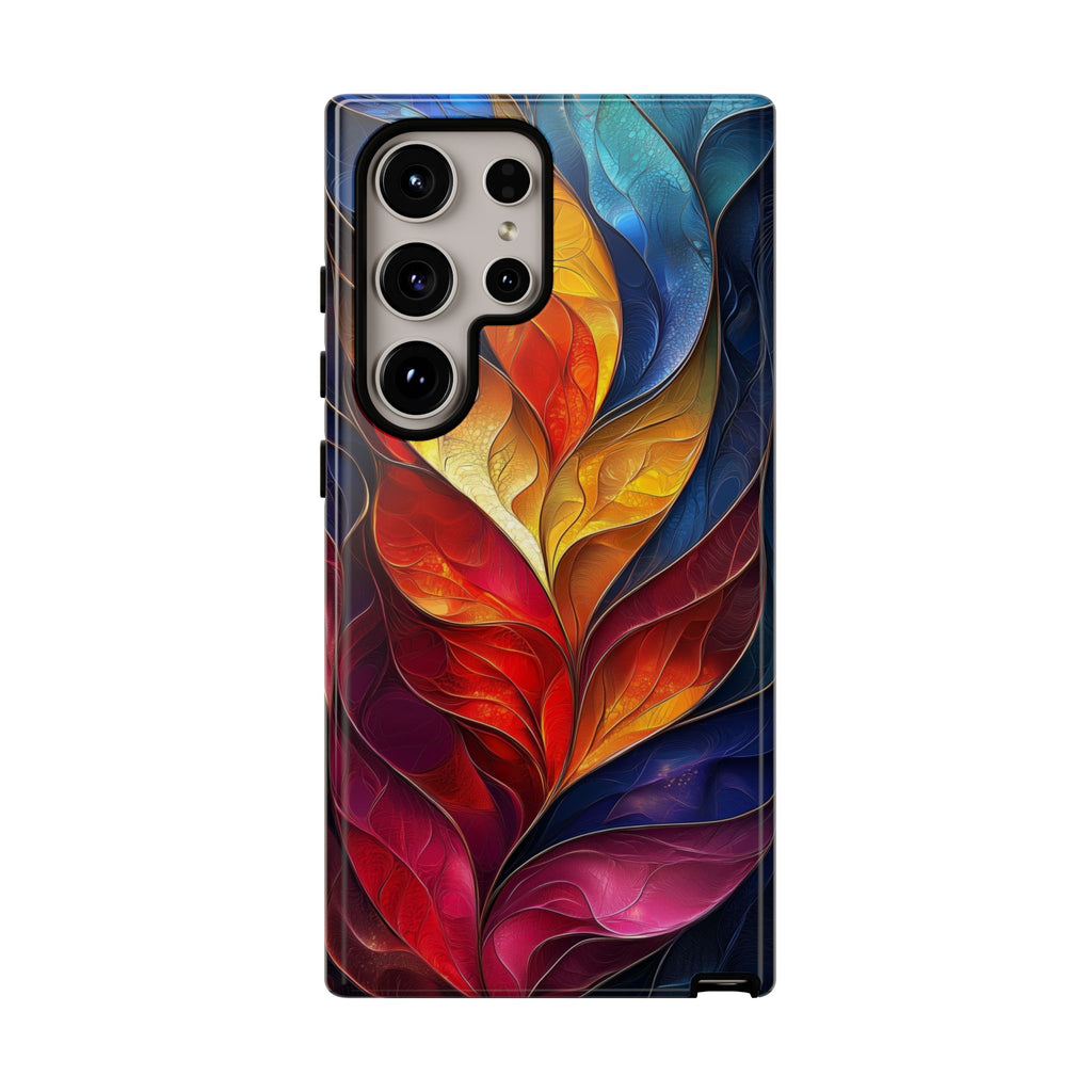 Abstract Colourful Leaf Samsung Galaxy Case