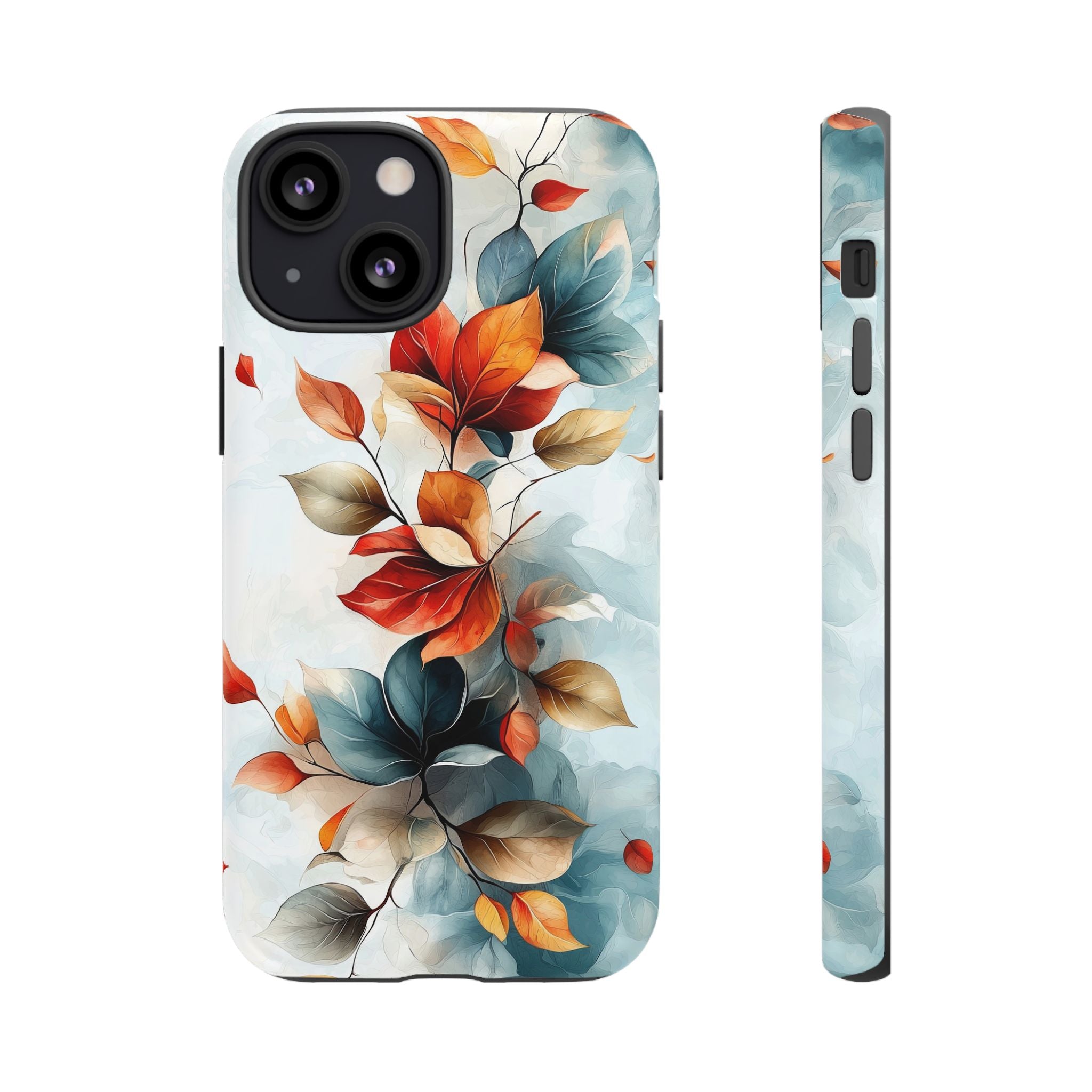 Floral Autumn Leaves Tough iPhone Case