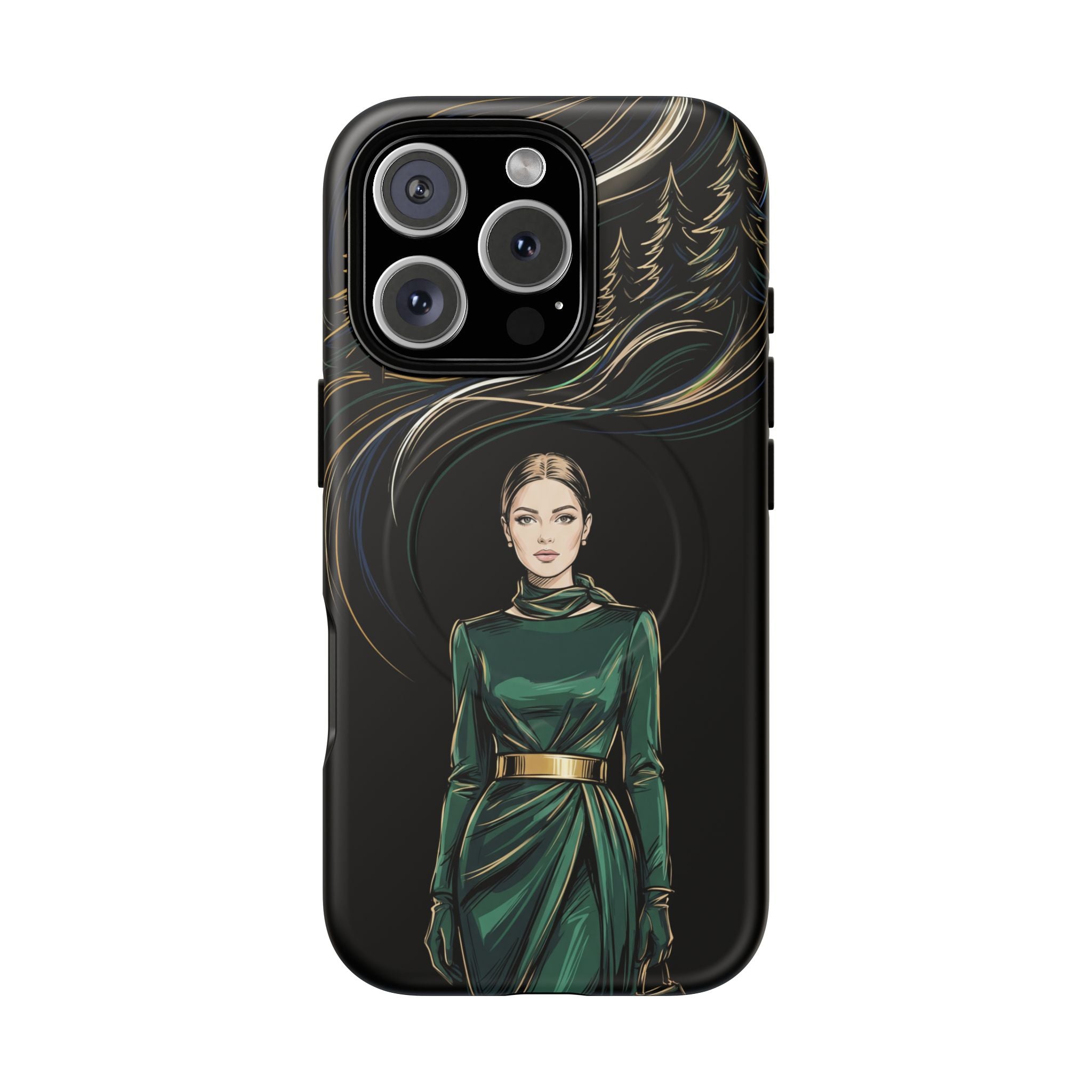 Elegant Forest Woman MagSafe iPhone Case
