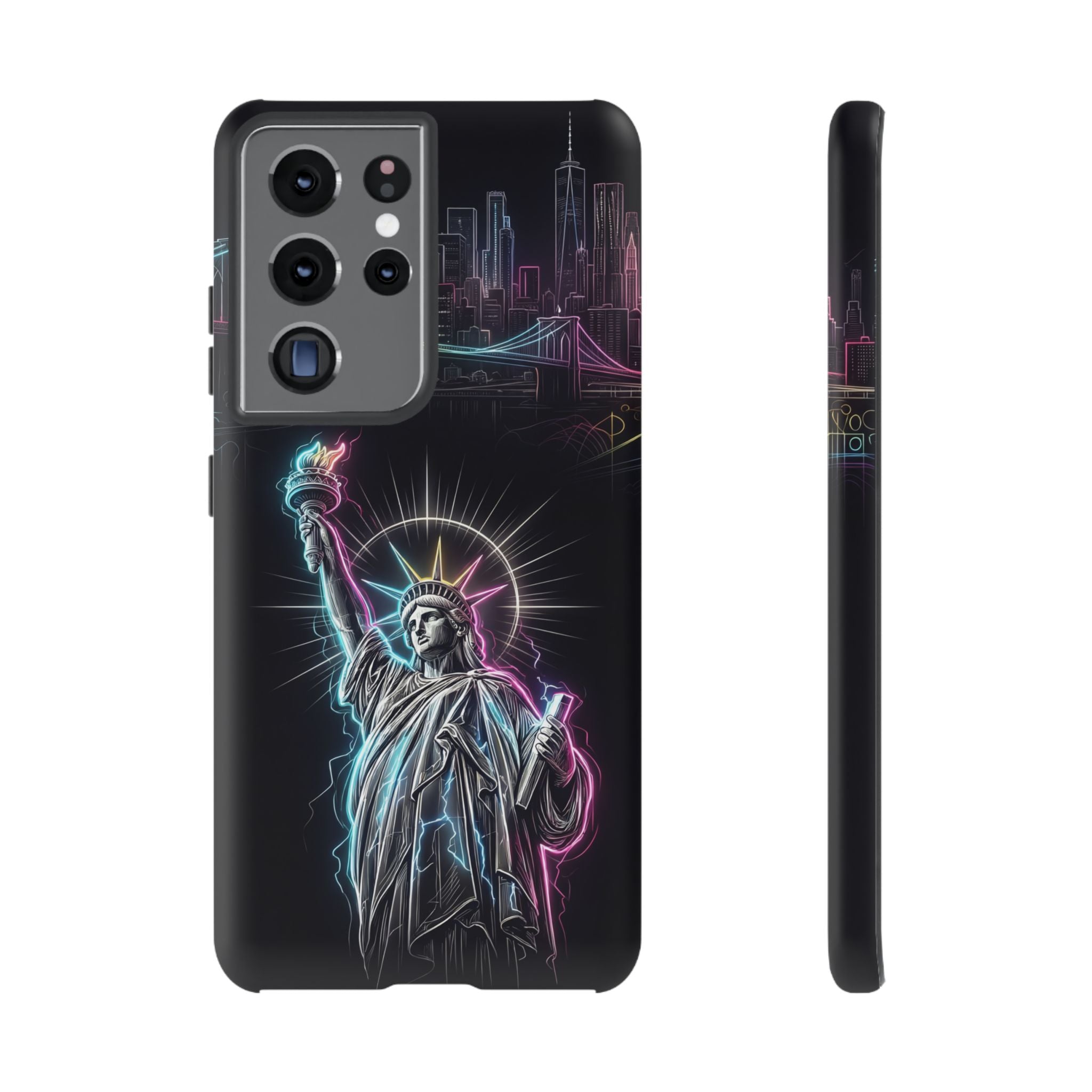 Neon Statue of Liberty Tough Samsung Galaxy Phone Case