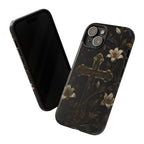 Gothic Cross Lily iPhone Case | Christian iPhone Case