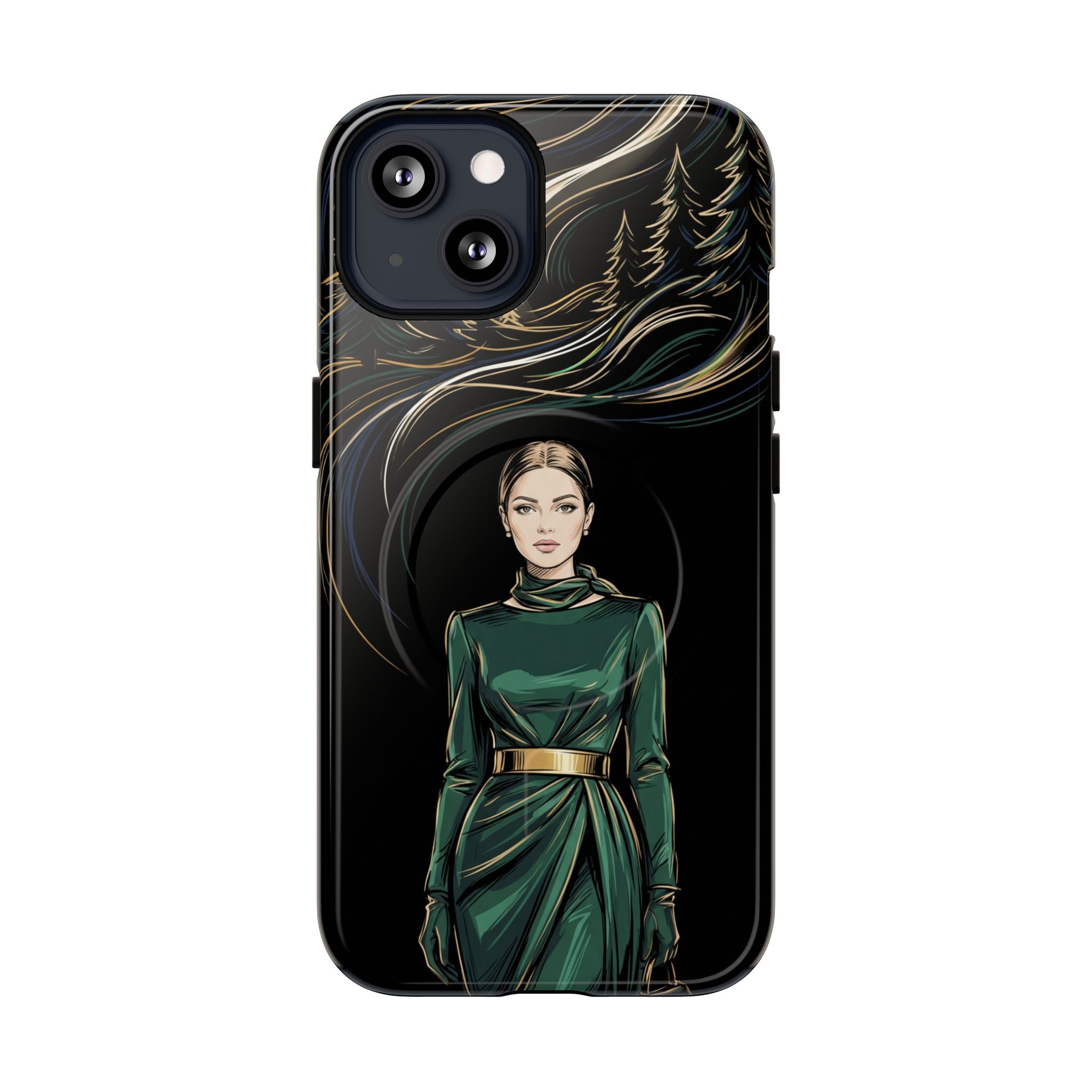 Elegant Forest Woman MagSafe iPhone Case