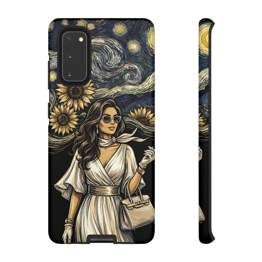 Van Gogh Night Sunflowers Samsung Galaxy Phone Case | Chic Woman Art