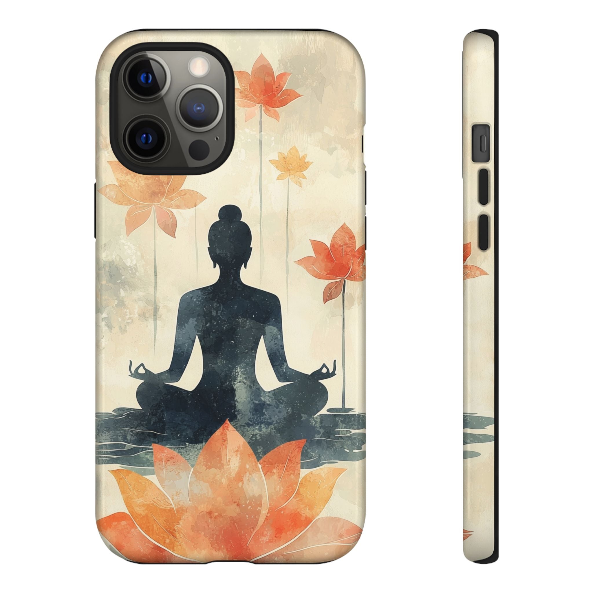 Yoga Lotus iPhone Case | Meditative Silhouette