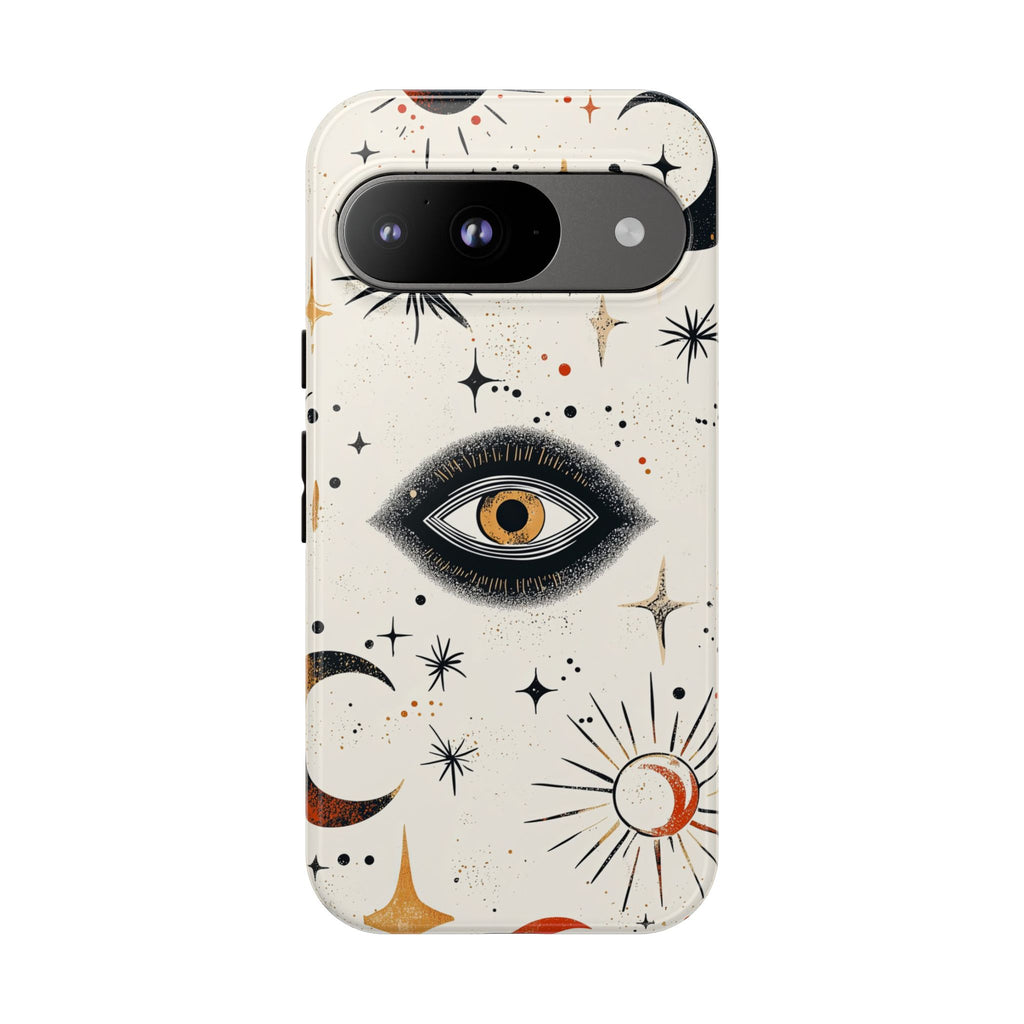 Mystic Eye Google Pixel Case | Celestial Moon & Star