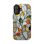 Stained Glass Autumn Leaves Mosaic iPhone Case