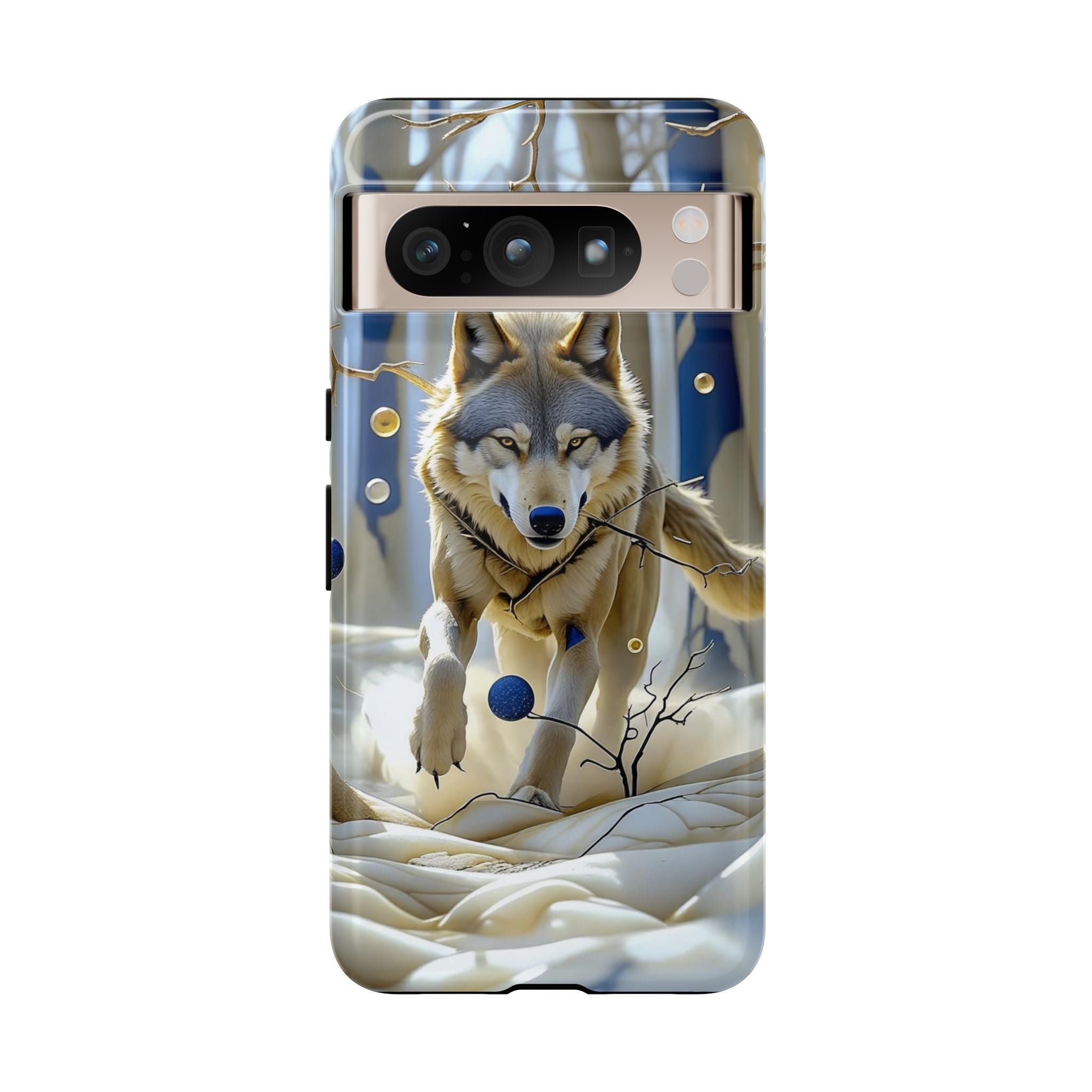 Wolf in Snow Google Pixel Case — Rugged Wildlife