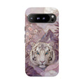 White Tiger Google Pixel Phone Case | Cherry Blossom Art Cover