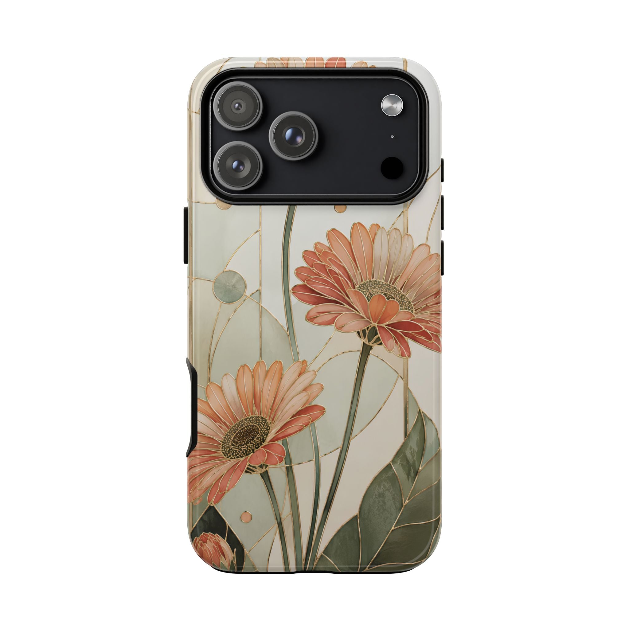 Gerbera Daisy iPhone Case | Stained Glass Floral iPhone Case
