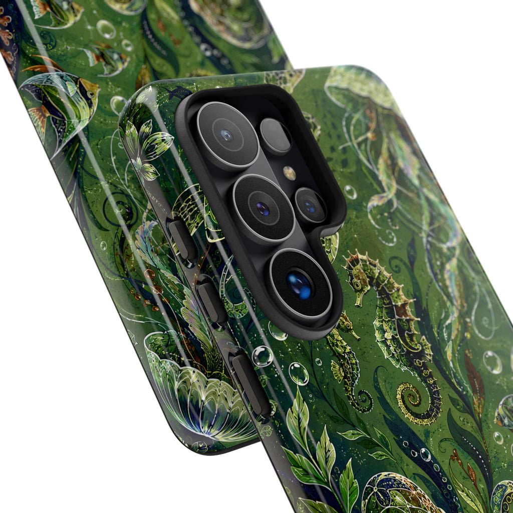 Octopus Tough Samsung Galaxy Phone Case | Jewel Green Ocean Animal Cover