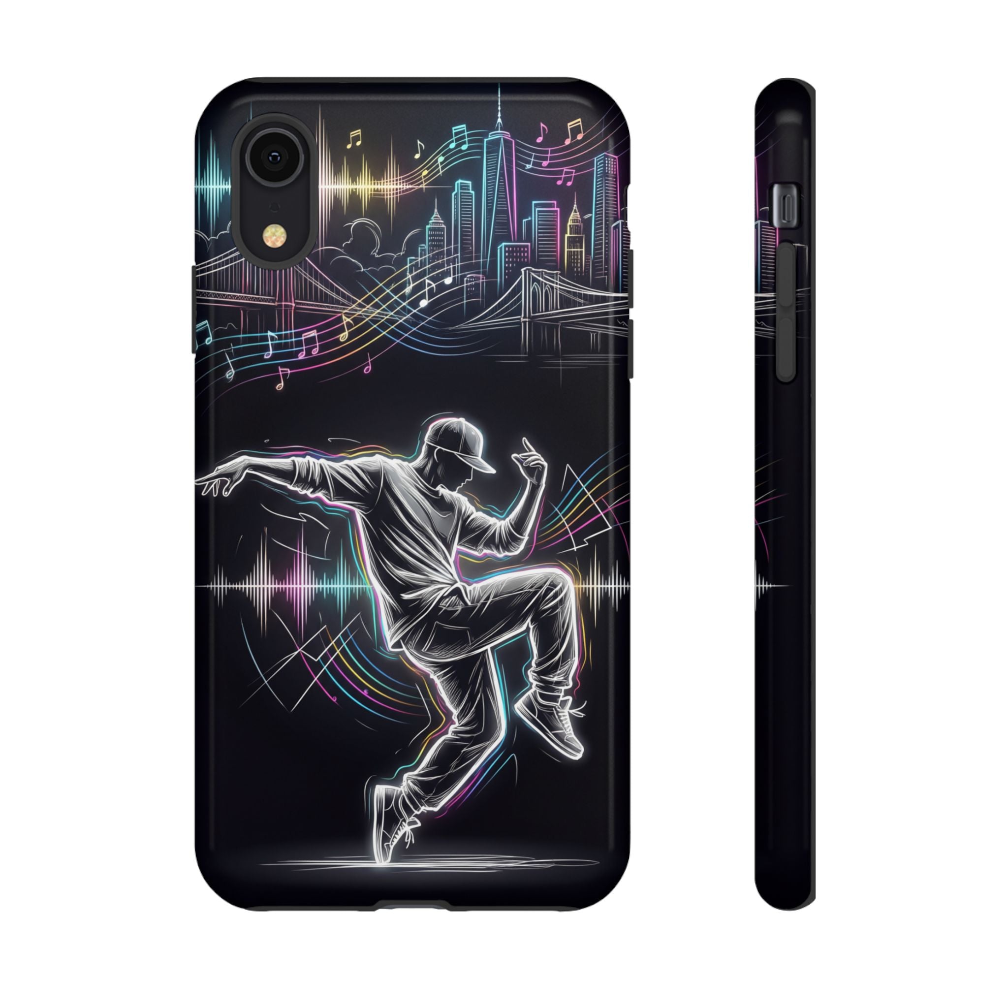 Dancer Neon Skyline iPhone Case