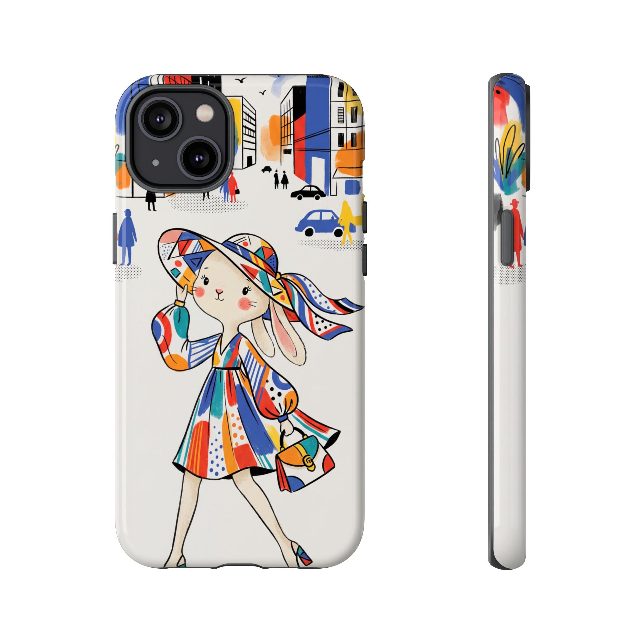 Chic Bunny City iPhone Case