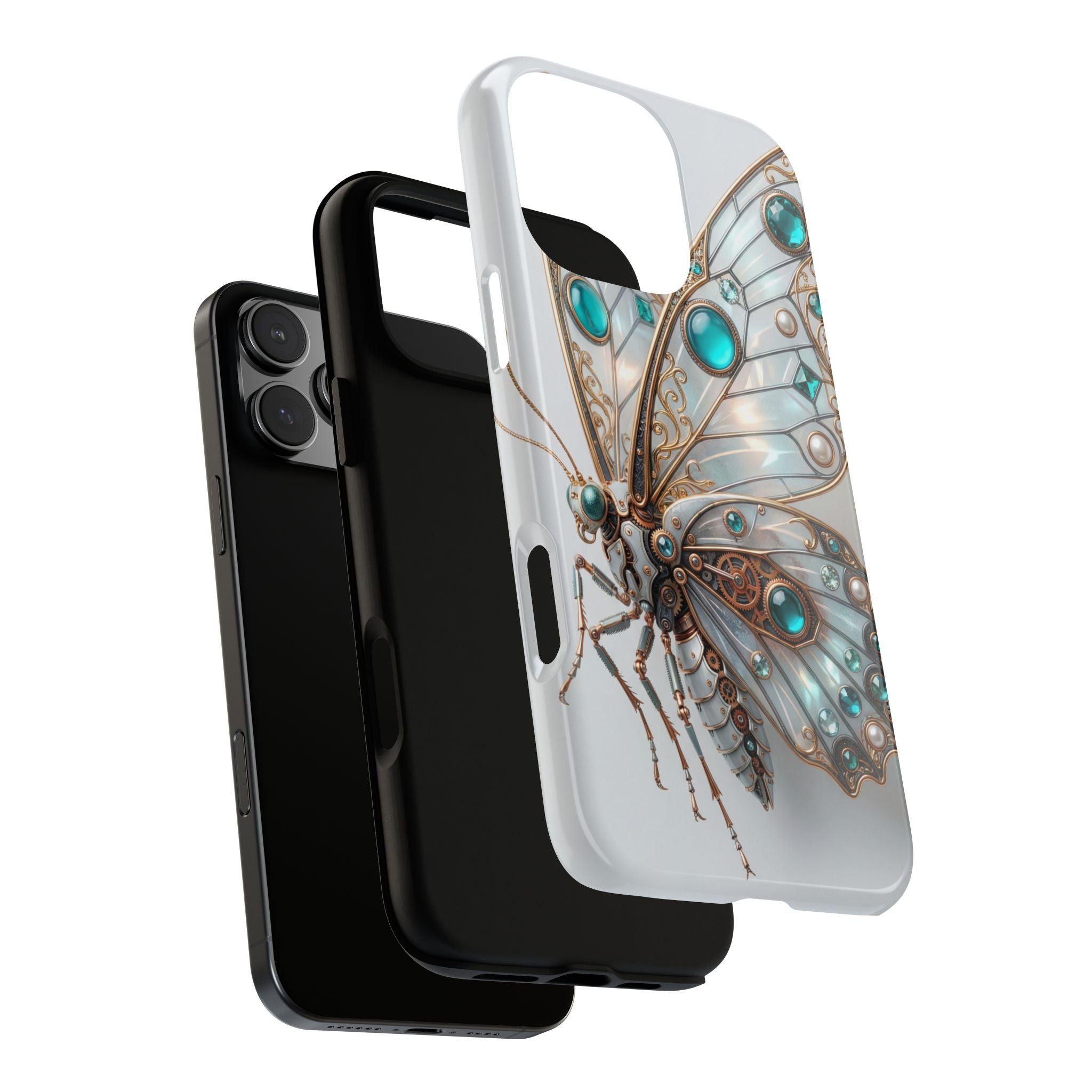 Butterfly Gem Phone Case — Steampunk Teal Jewel iPhone Case