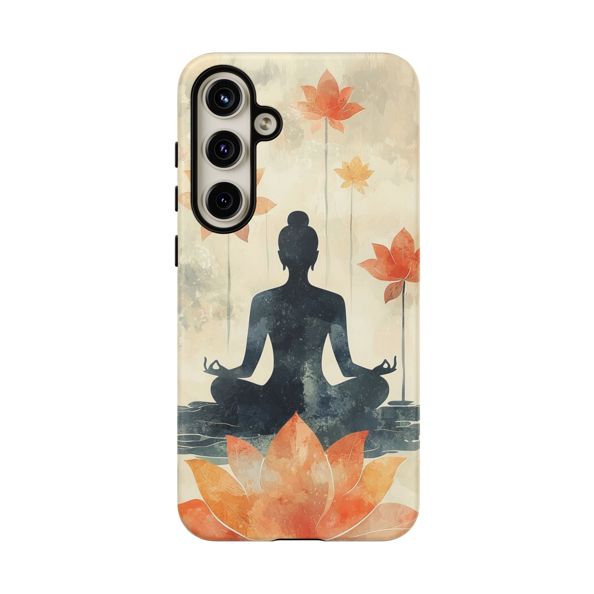 Yoga Lotus Samsung Galaxy Case | Meditative Silhouette