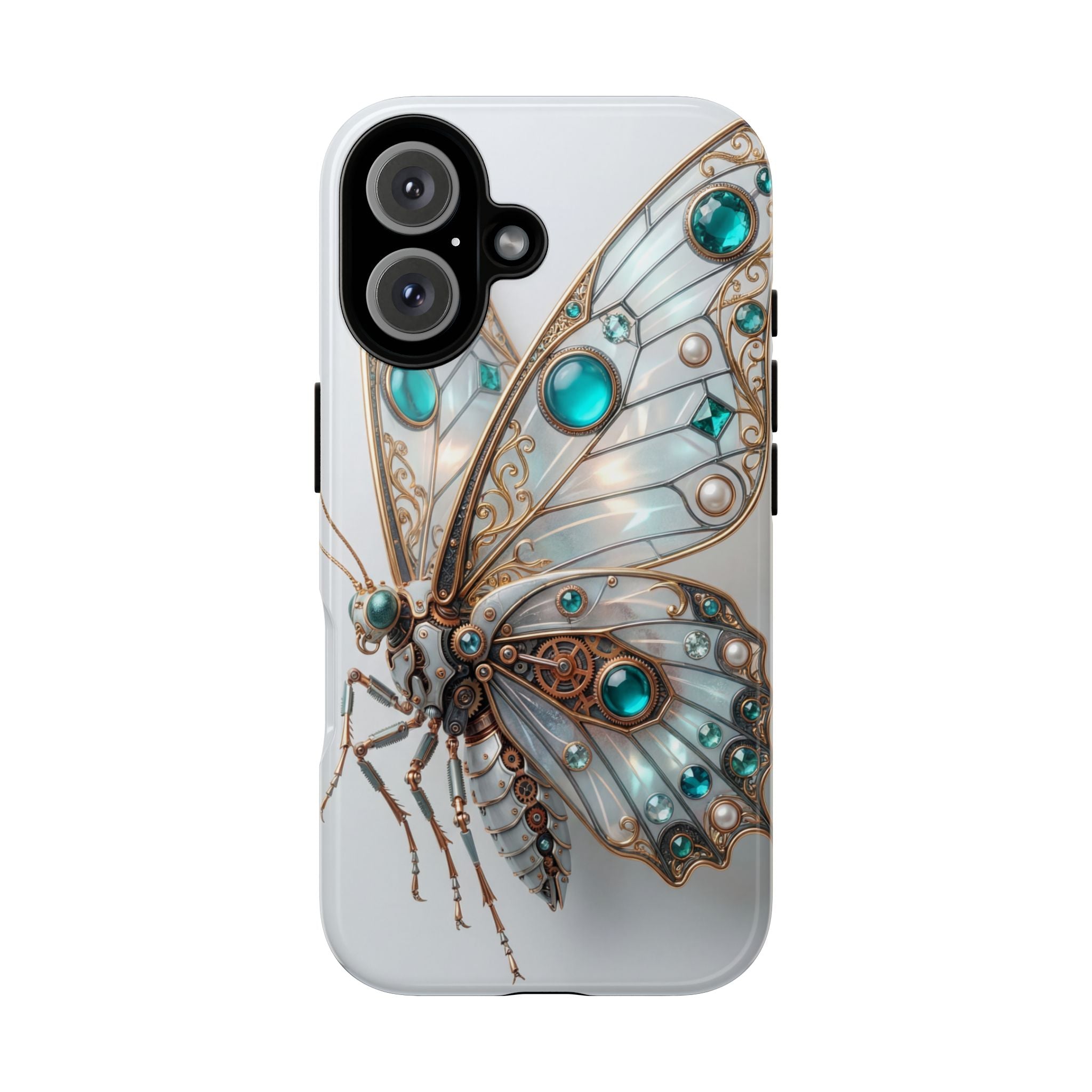 Butterfly Gem Phone Case — Steampunk Teal Jewel iPhone Case