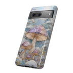 Iridescent Mushroom Illustration Google Pixel Phone Case | Protective Hard Case