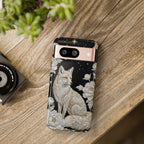 Mystic Fox Moon Google Pixel Phone Case | Celestial Floral iPhone Cover