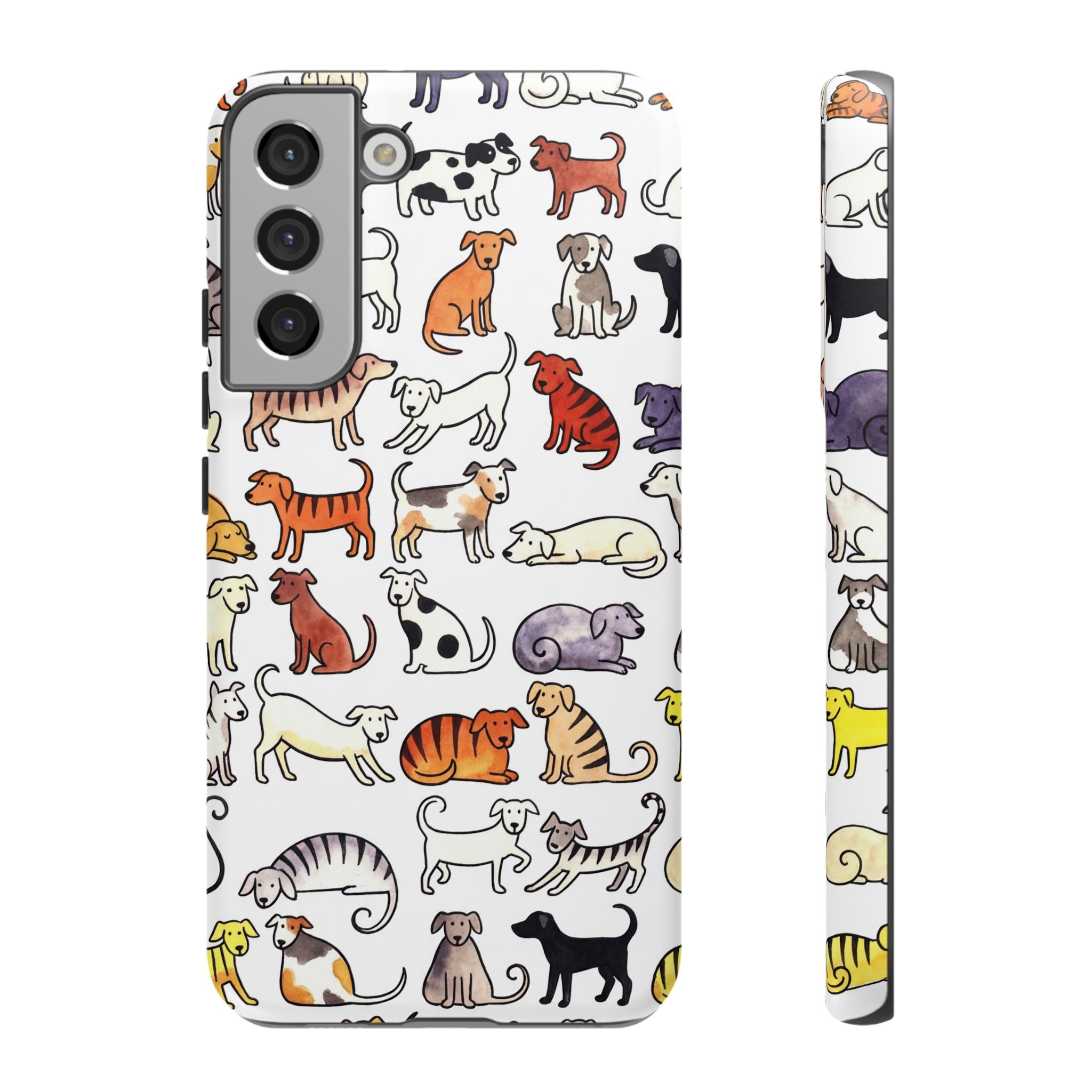 Dog Pattern Samsung Galaxy Case | Cute Colourful Dogs