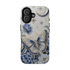 Blue Moon Butterfly MagSafe iPhone Case | Floral Protective Tough Case