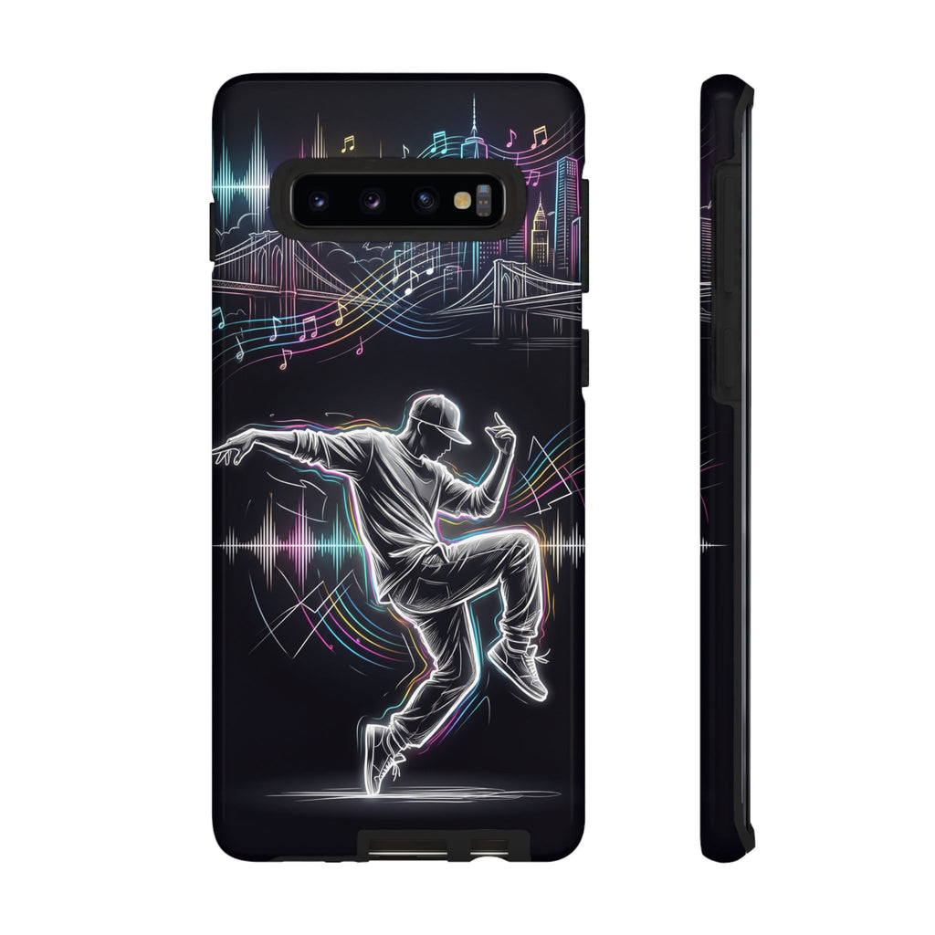 Dancer Neon Skyline Samsung Galaxy Phone Case