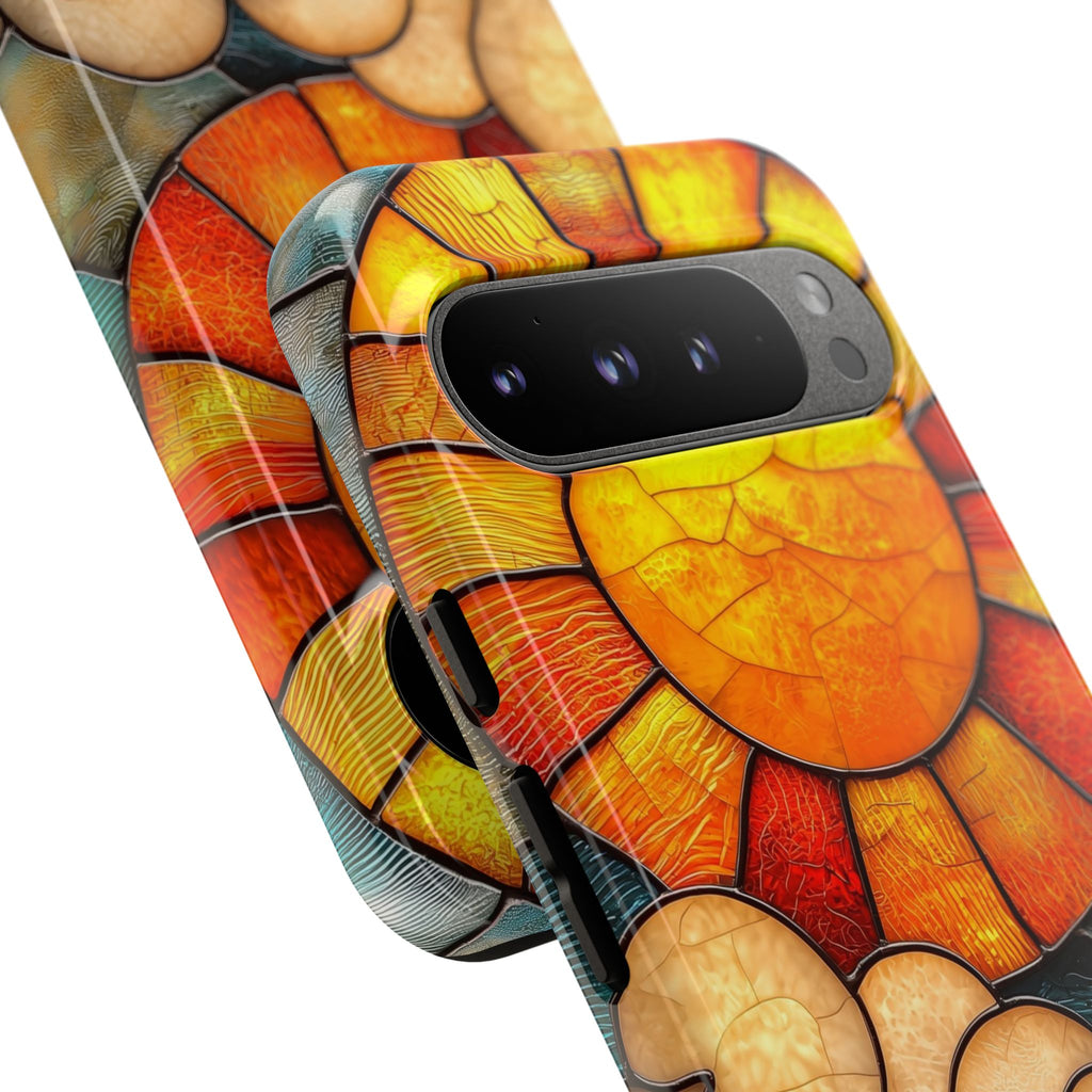 Stained Glass Sun & Clouds Google Pixel Case