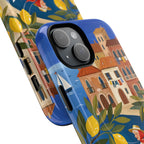 Lemon Coast Scooter MagSafe iPhone Case | Mediterranean Vespa Travel Design