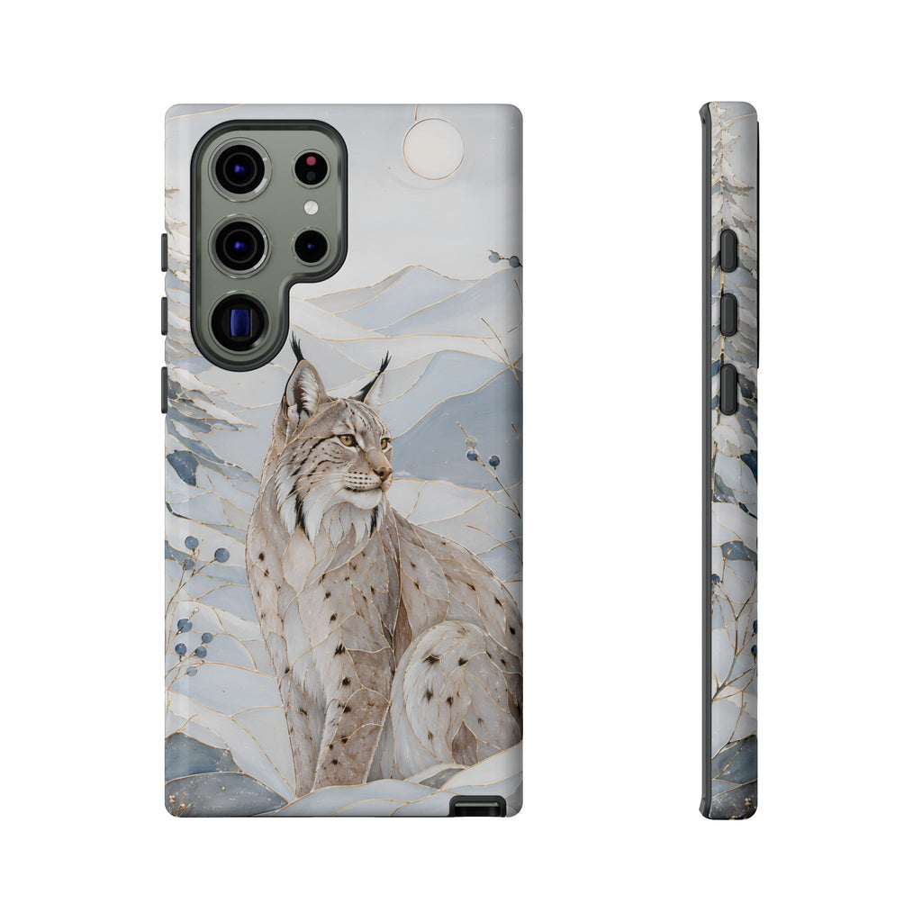 Lynx Samsung galaxy Phone Case | Winter Mountain Phone Case