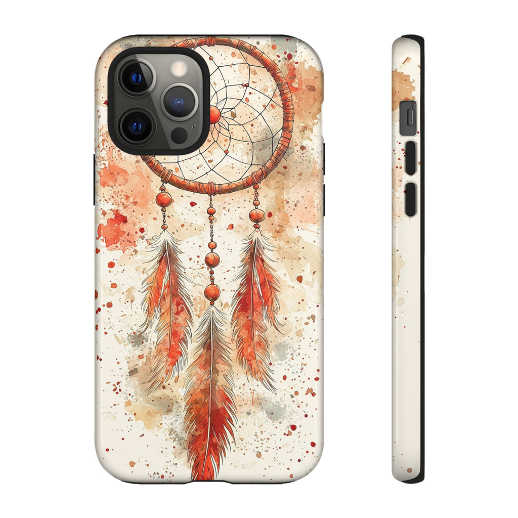 Dreamcatcher Tough iPhone Case | Watercolour Feather
