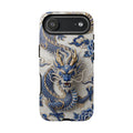 Asian Zodiac Dragon iPhone Case | Blue & White Porcelain Luxury Protective Case | Year of the Dragon Gift