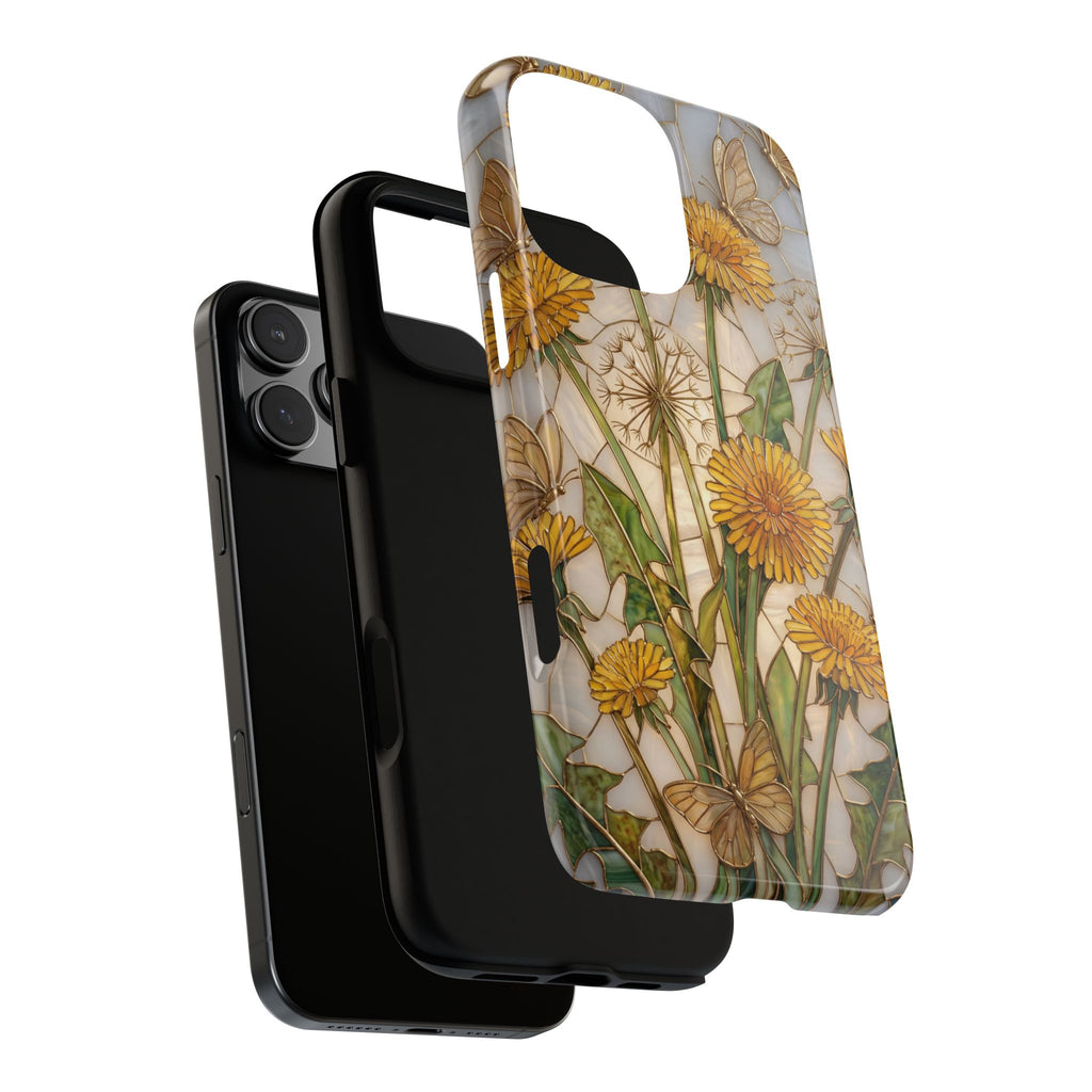Dandelion Bouquet Tough iPhone Case — Floral Botanical Protective Cover