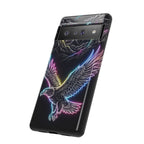 Cover per telefono Google Pixel Neon Eagle con design montano
