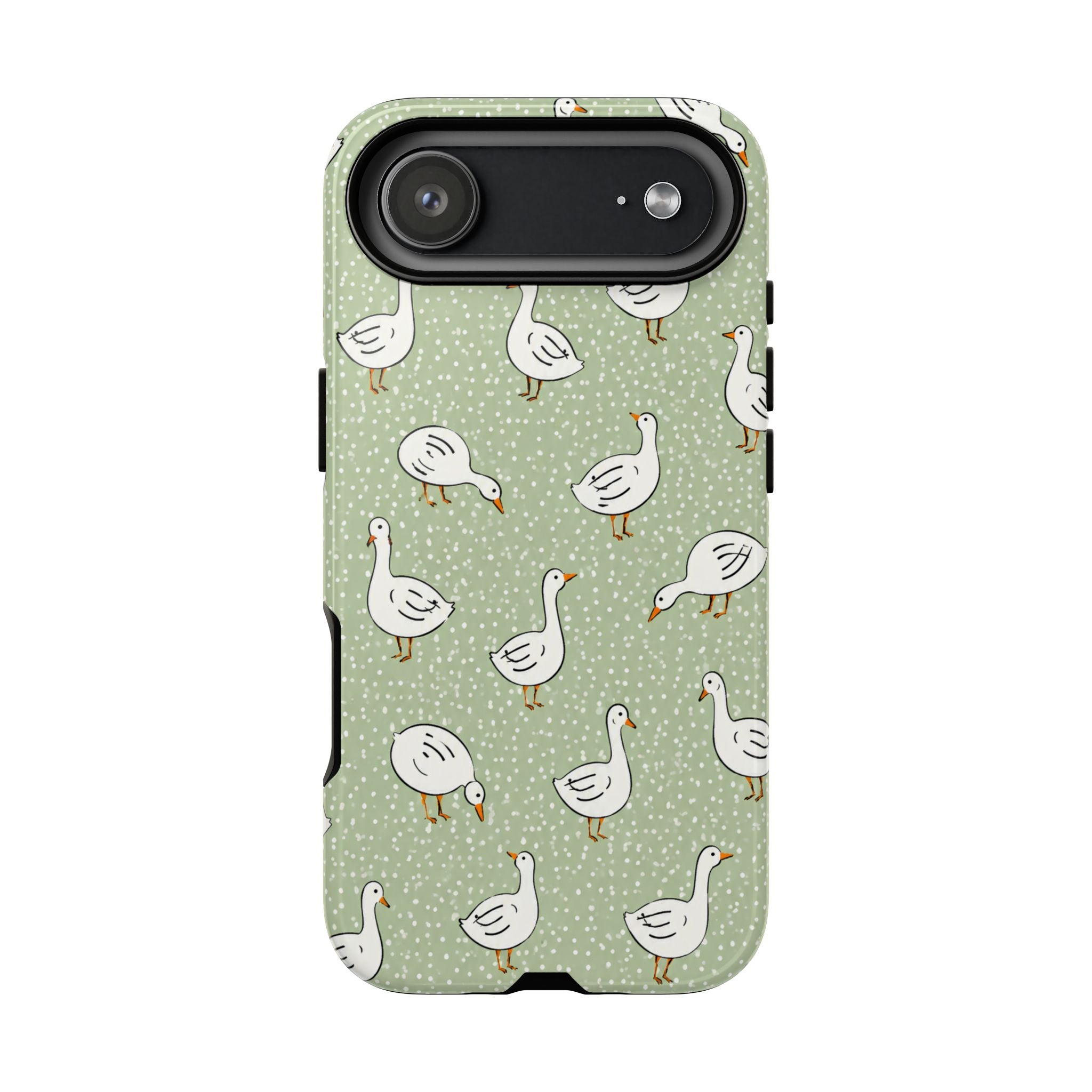 Goose iPhone Case | Cute White Goose Pattern Cover