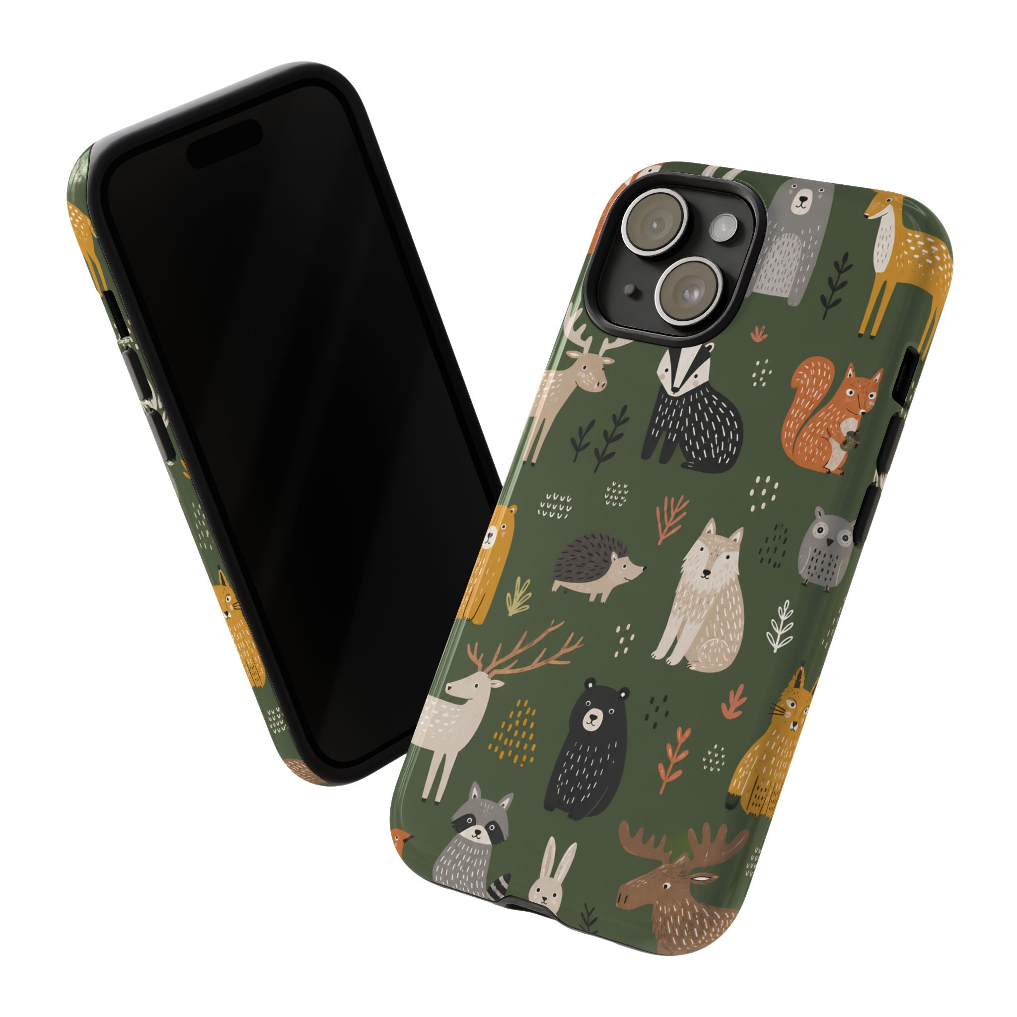 Woodland Animals iPhone Case | Forest Creature Art Cover