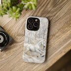 White Horse iPhone Case | Winter Forest iPhone Case
