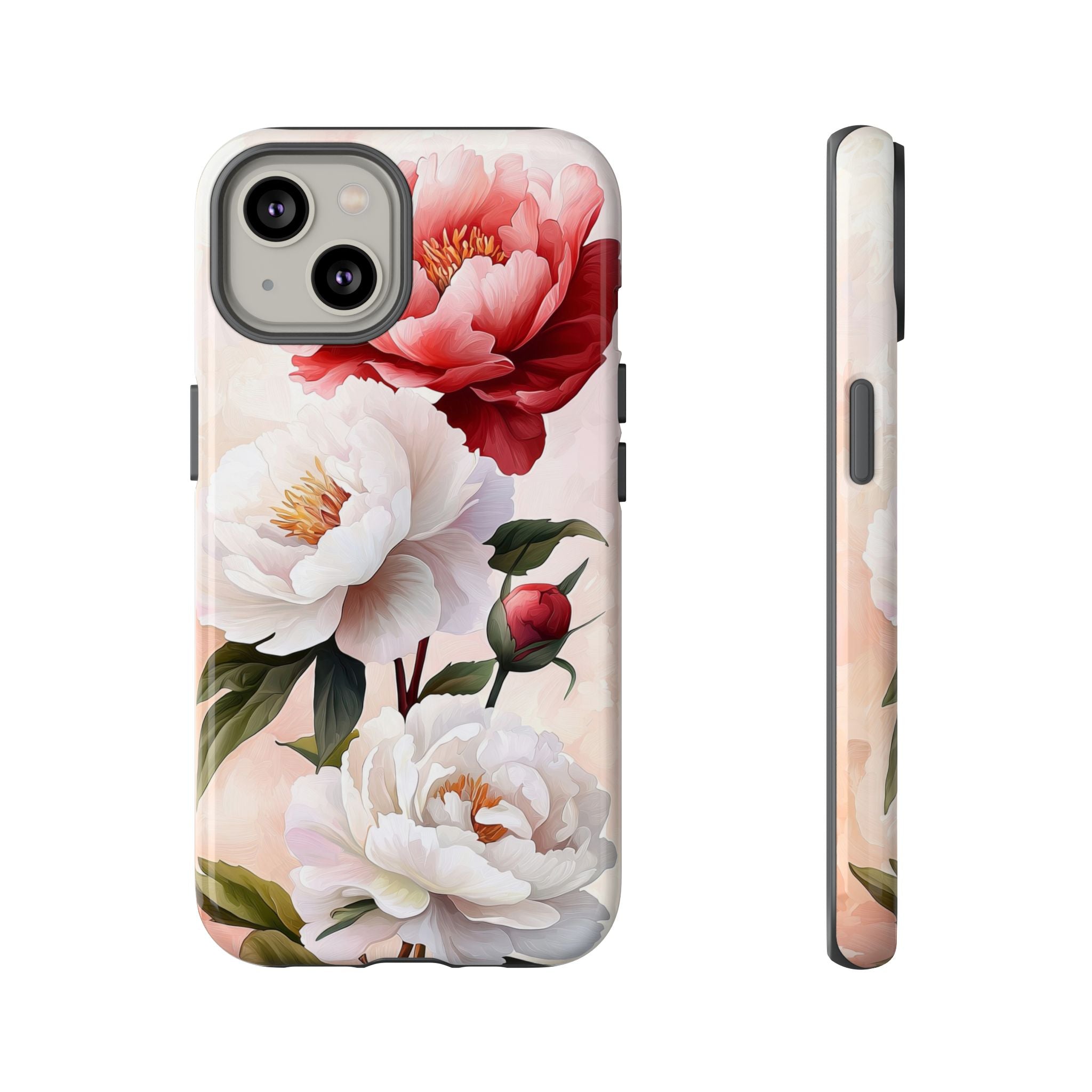 Floral Peony Tough iPhone Case
