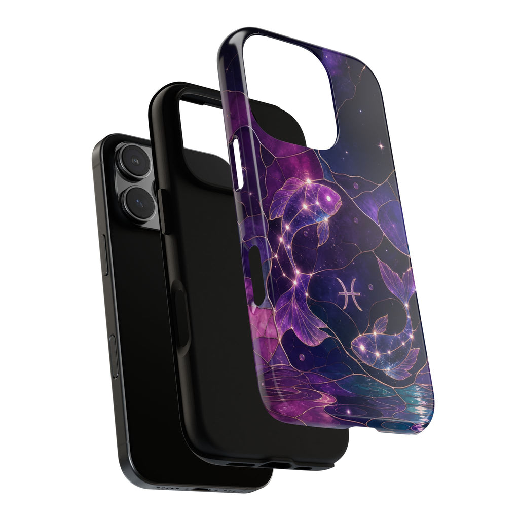 Pisces Zodiac iPhone Case | Celestial Fish iPhone Case