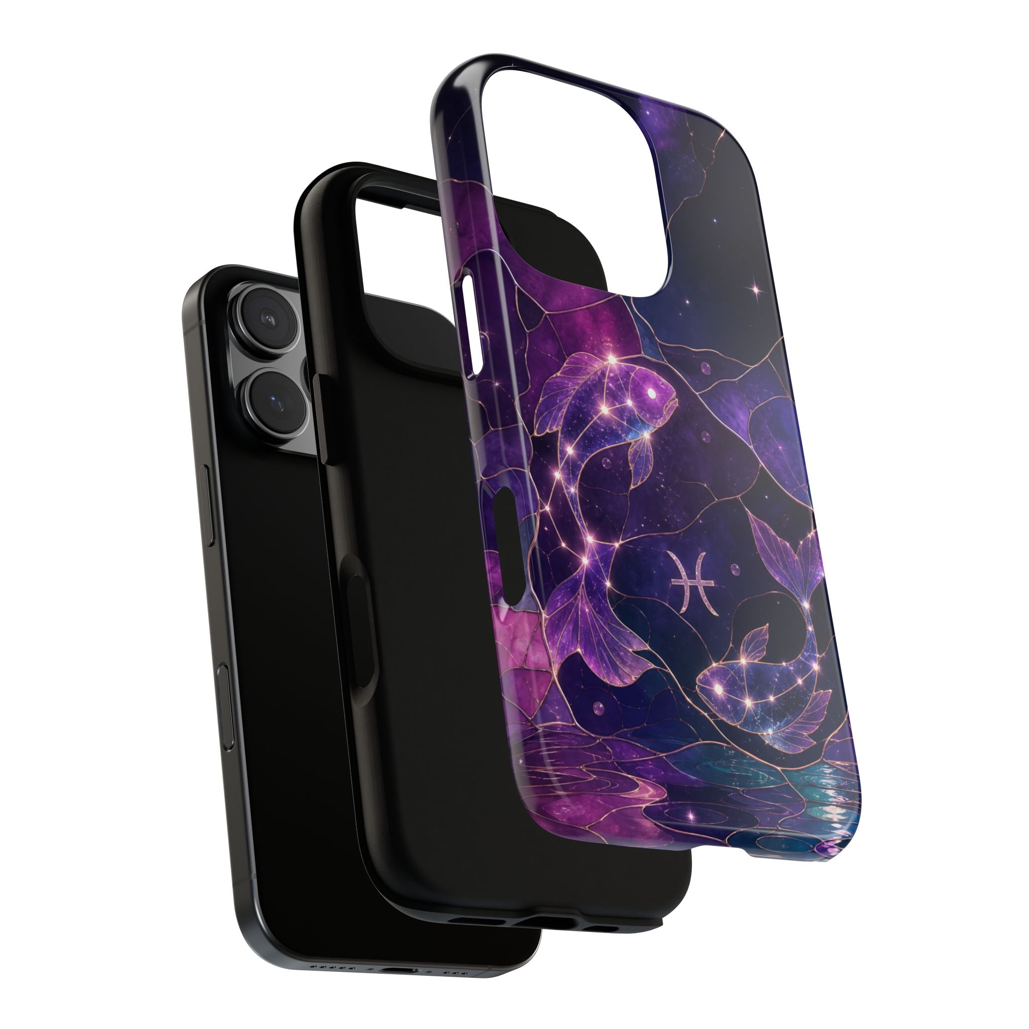 Pisces Zodiac iPhone Case | Celestial Fish iPhone Case