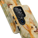 Corgi Samsung Galaxy Phone Case | Stained Glass Dog Phone Case