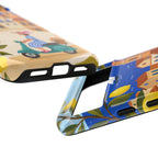 Mediterranean Scooter Google Pixel Phone Case | Coastal Lemon Grove Design