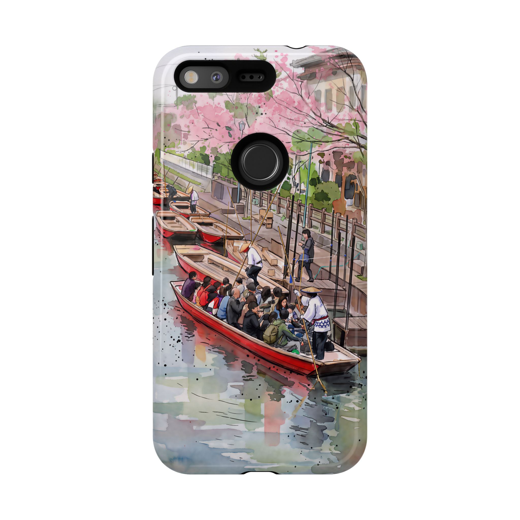 Japan Canal Boat Serenity | Art Google Pixel Phone Case