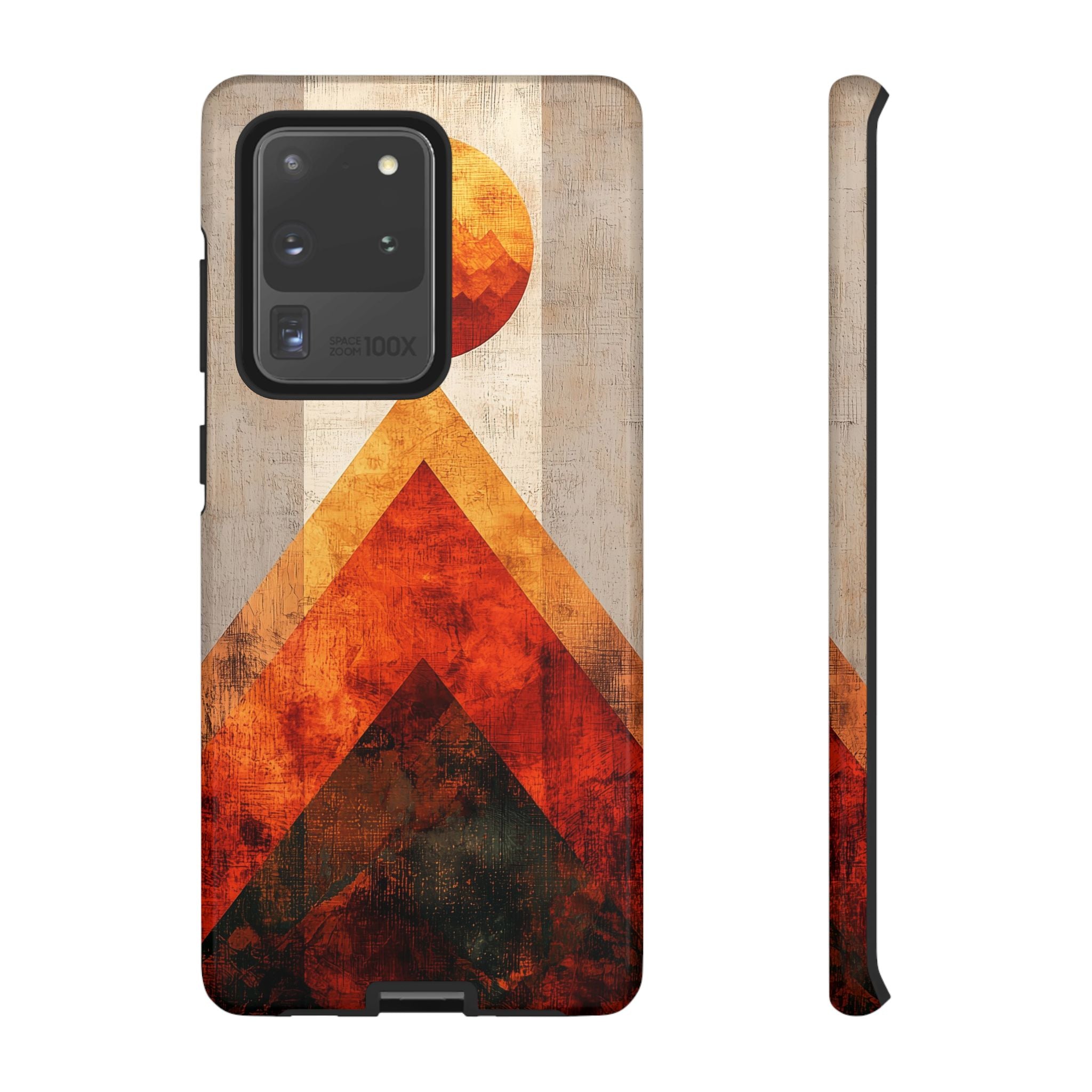 Retro Geometric Sunset Samsung Galaxy Case