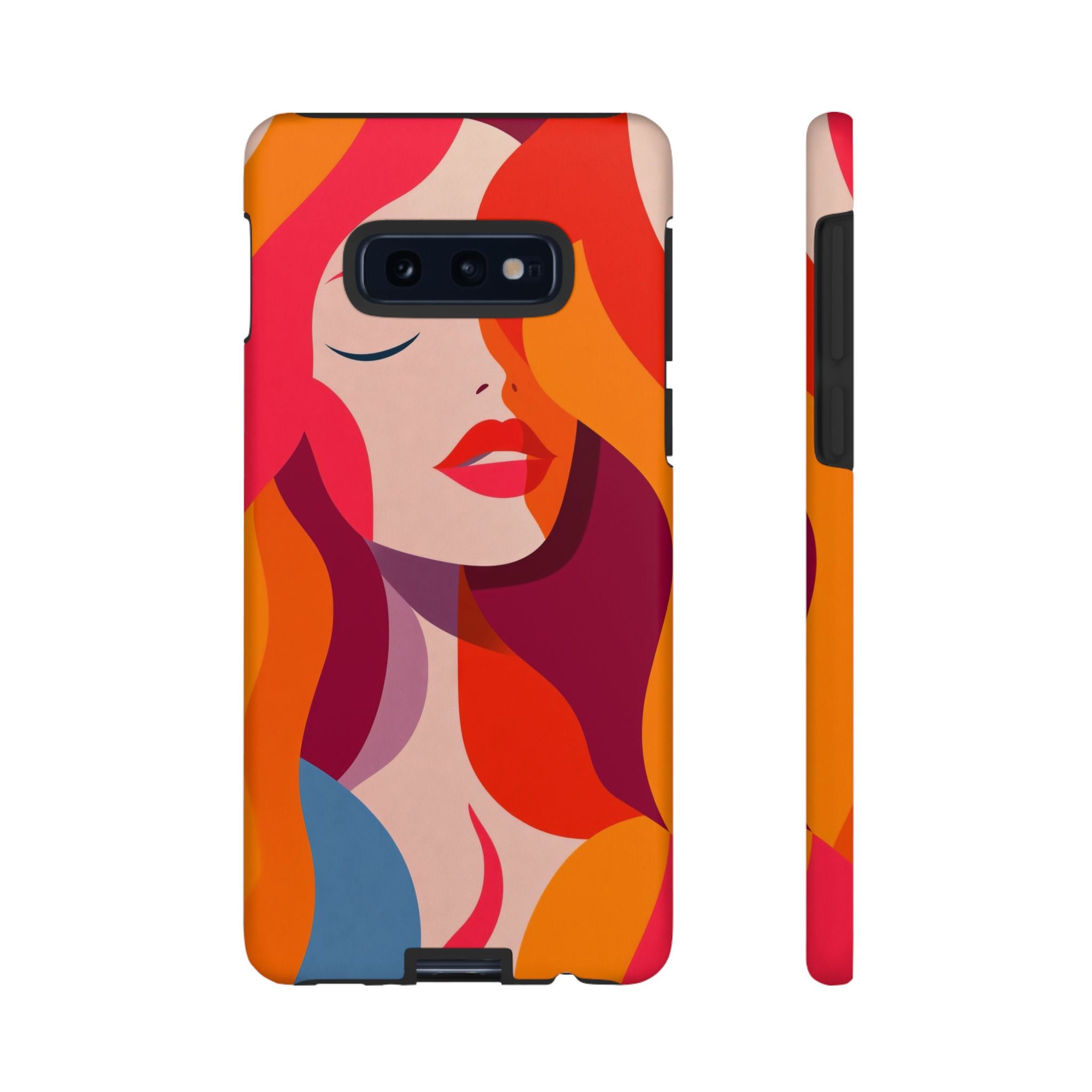 Retro Pop Art Woman Samsung Galaxy Case | Bold Colourful Abstract Portrait